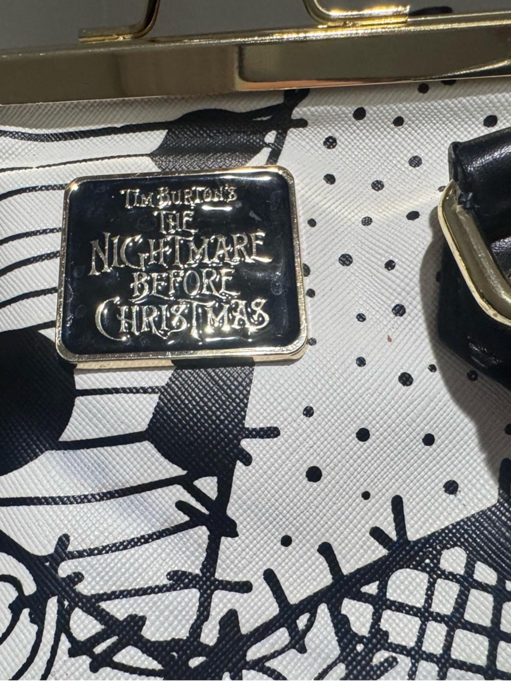 Disney The Nightmare Before Christmas Black and White Shoulder Bag